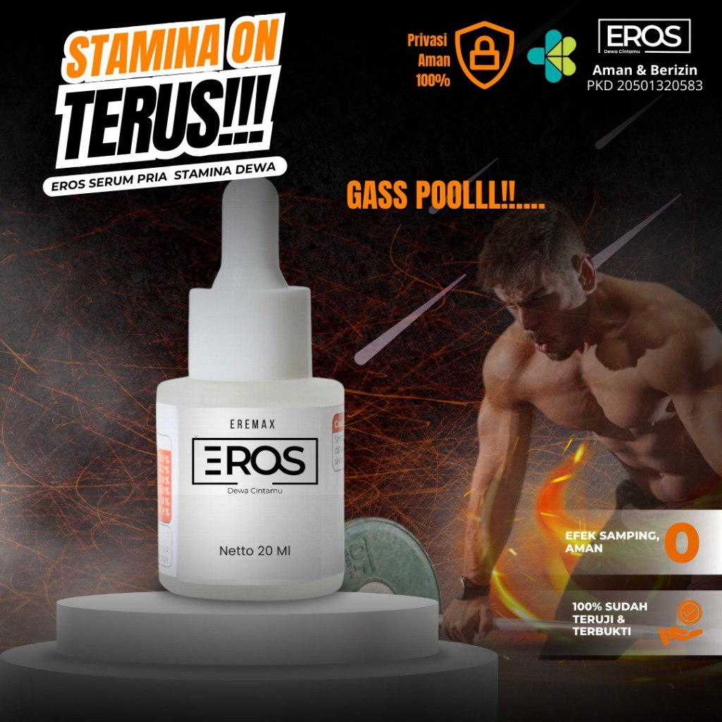 (Original 100%) Eros Tetes Pria Tahan Lama dengan Ereksi Keras dan Vitalitas Puncak