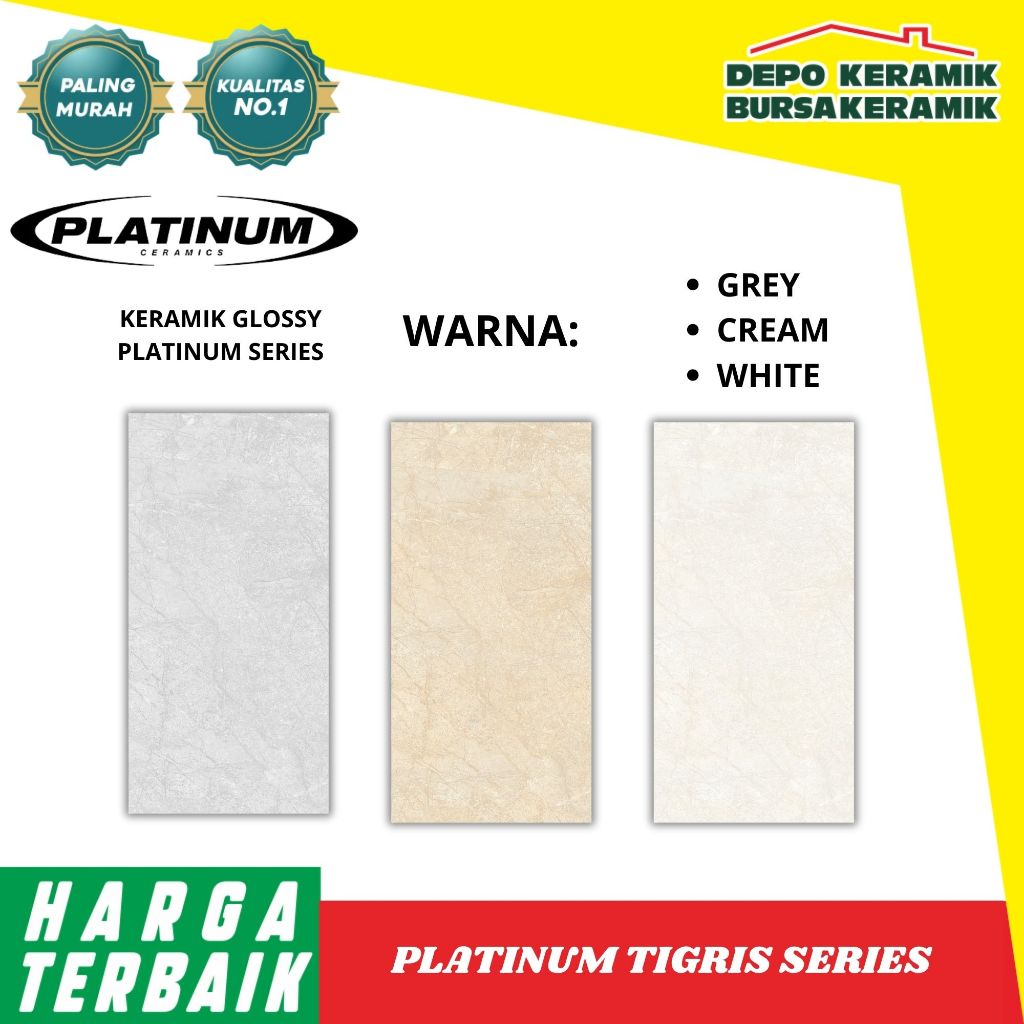 KERAMIK DINDING PLATINUM TIGRIS SERIES UKURAN 30X60 CM