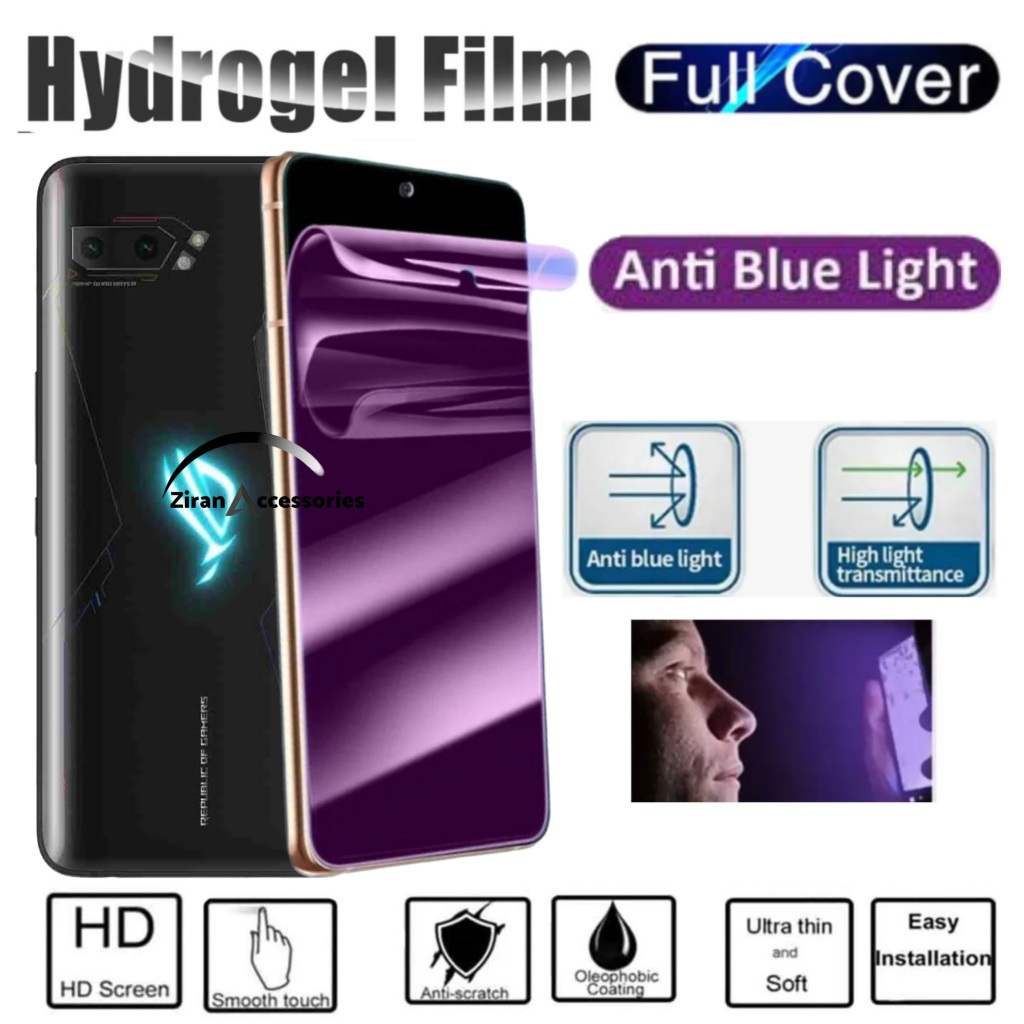 Asus Rog Phone 2 3 Anti gores Hydrogel jelly blue light clear pelindung layar hp