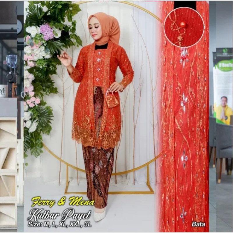 AK/COD/KEBAYA TUNIK KUTU BARU/KUTU BARU PAYET/STELAN TUNIK KUTU BARU/KEBAYA TERBARU/KEBAYA WISUDA/KE
