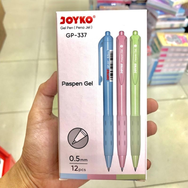 

Pulpen Joyko Paspen Gel Pen GP 337 0.5mm (1 lusin)