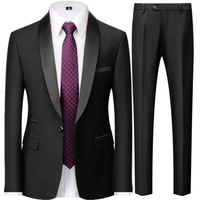 Setelan Jas Blazer Pria Tuxedo Set Jas Pria High Twist