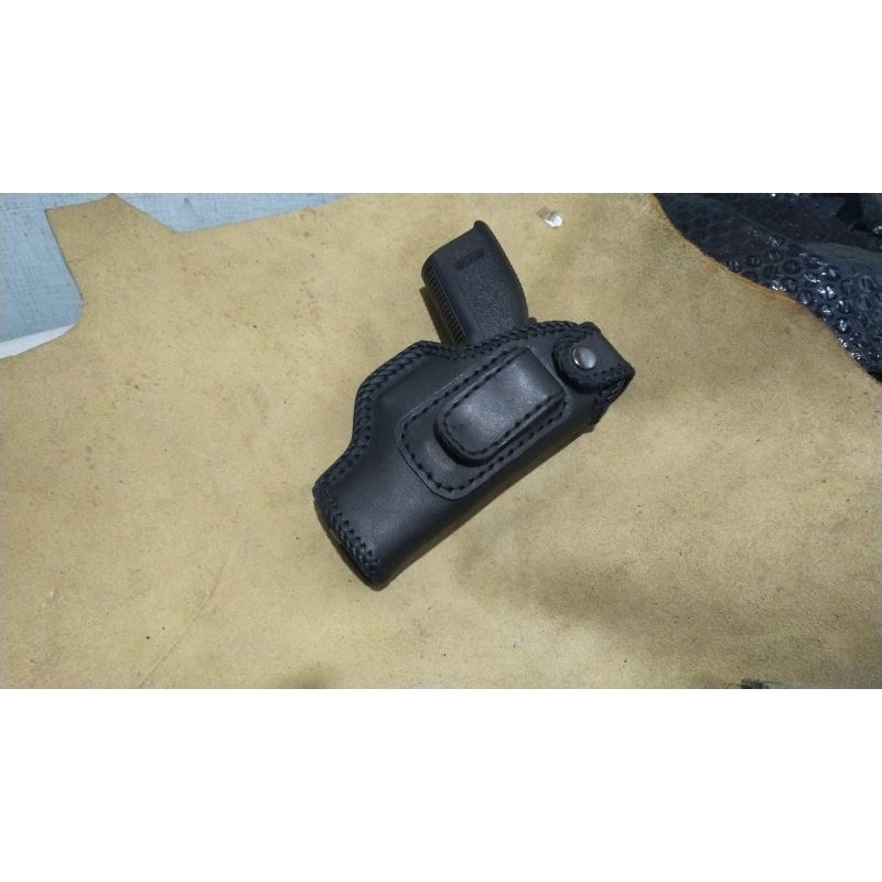 HOLSTER HS9-HS9 CUB COMPACT TNI-POLRI SARUNG SENJATA KULIT BERKUALITAS MODEL SLIP DALAM