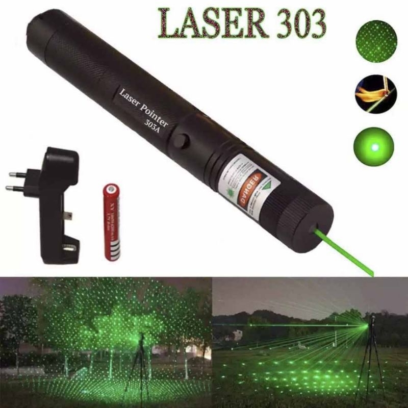GREEN LASER POINTER 303 /LASER HIJAU VARIASI / LASER HIJAU PENGAMAN ,,