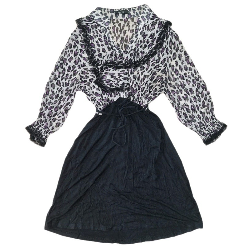 Dress wanita motif macan