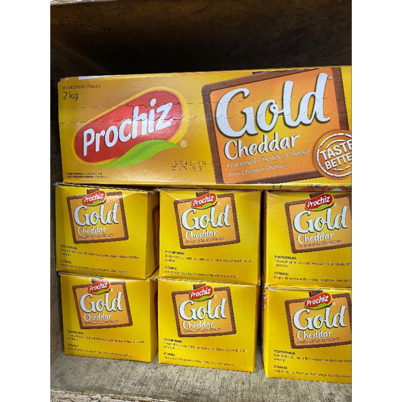 

Prochiz Gold 2kg keju parut untuk isian atau topping kue dan roti