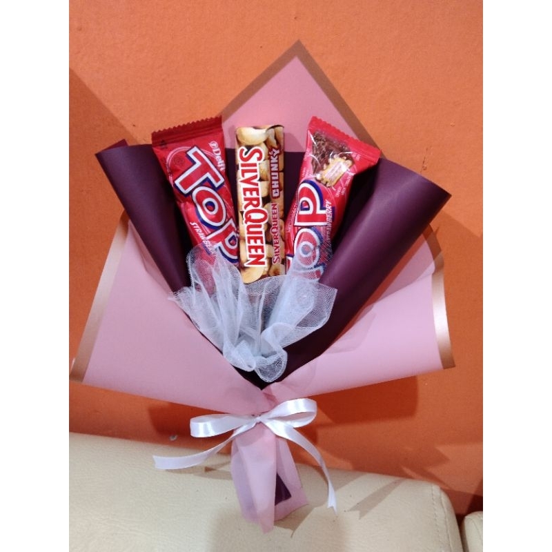 

bouquet top / buket coklat / buket top /buket murah