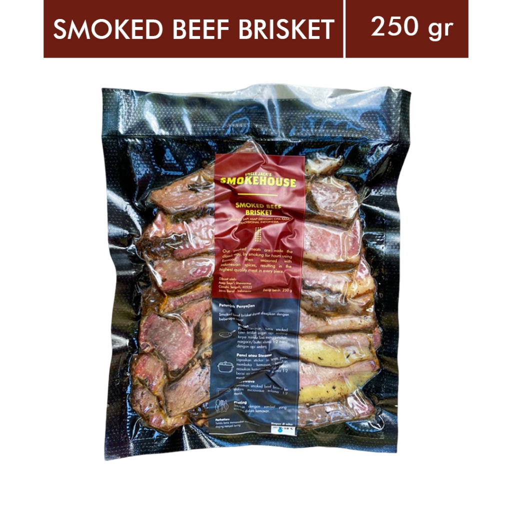 

Smoked AUS Beef Brisket / Sei Sapi 250gr Slice