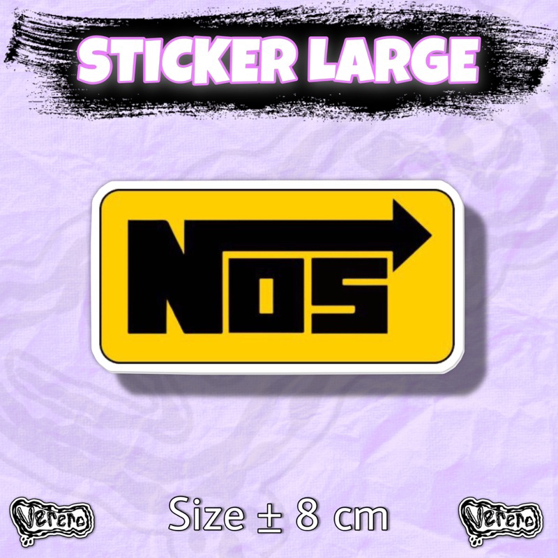 

Sticker NOS Largr Laptop Helm Tumbler Vinyl Waterproof