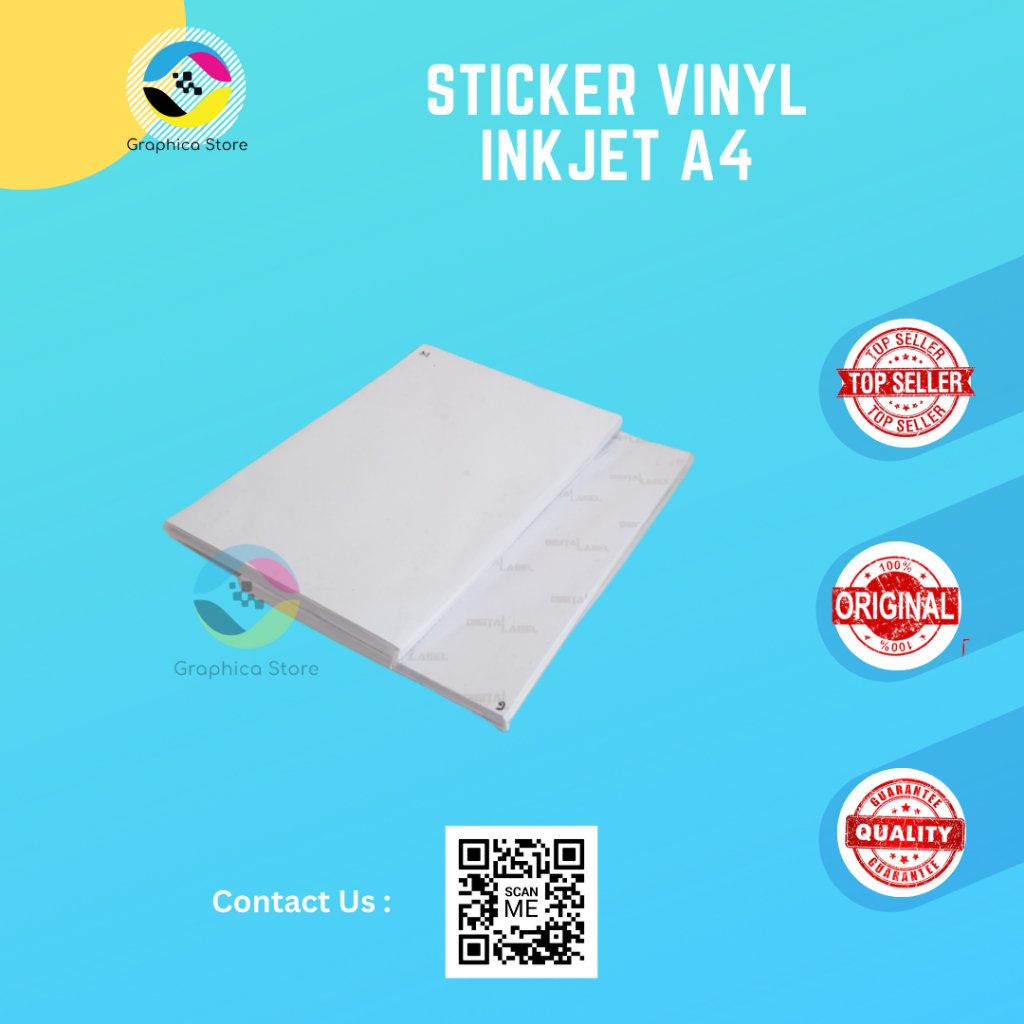 

Sticker Inkjet Vinyl | Sticker A4 | Tinta Cair | Label Kemasan | Sticker inkjet XLINE