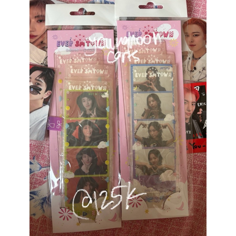 nct aespa karina mark photostrip pvc case smtown x everline ever sm merchandise