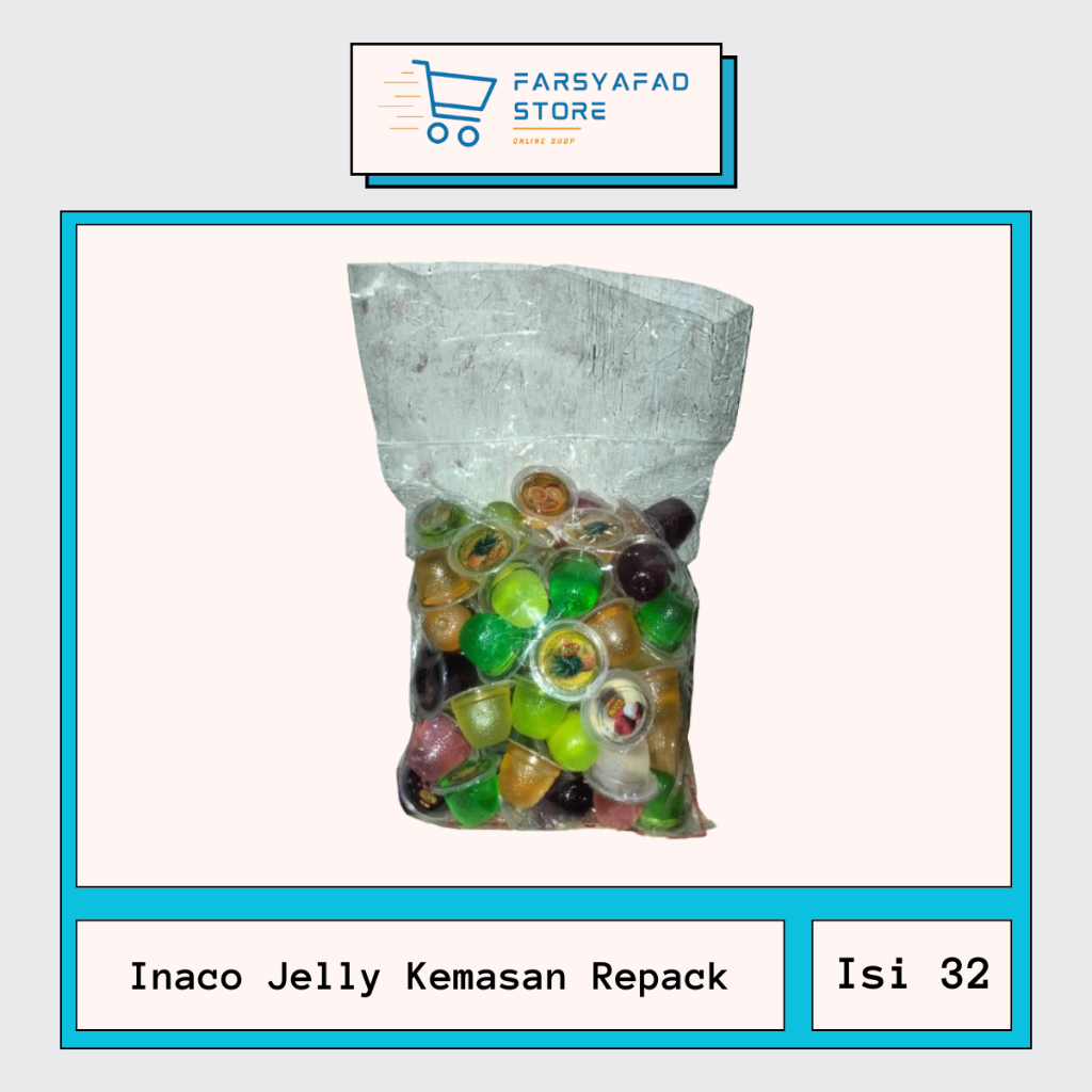 

Agar-Agar Inaco Jelly Isi 32 Ukuran 500gr Kemasan Repack