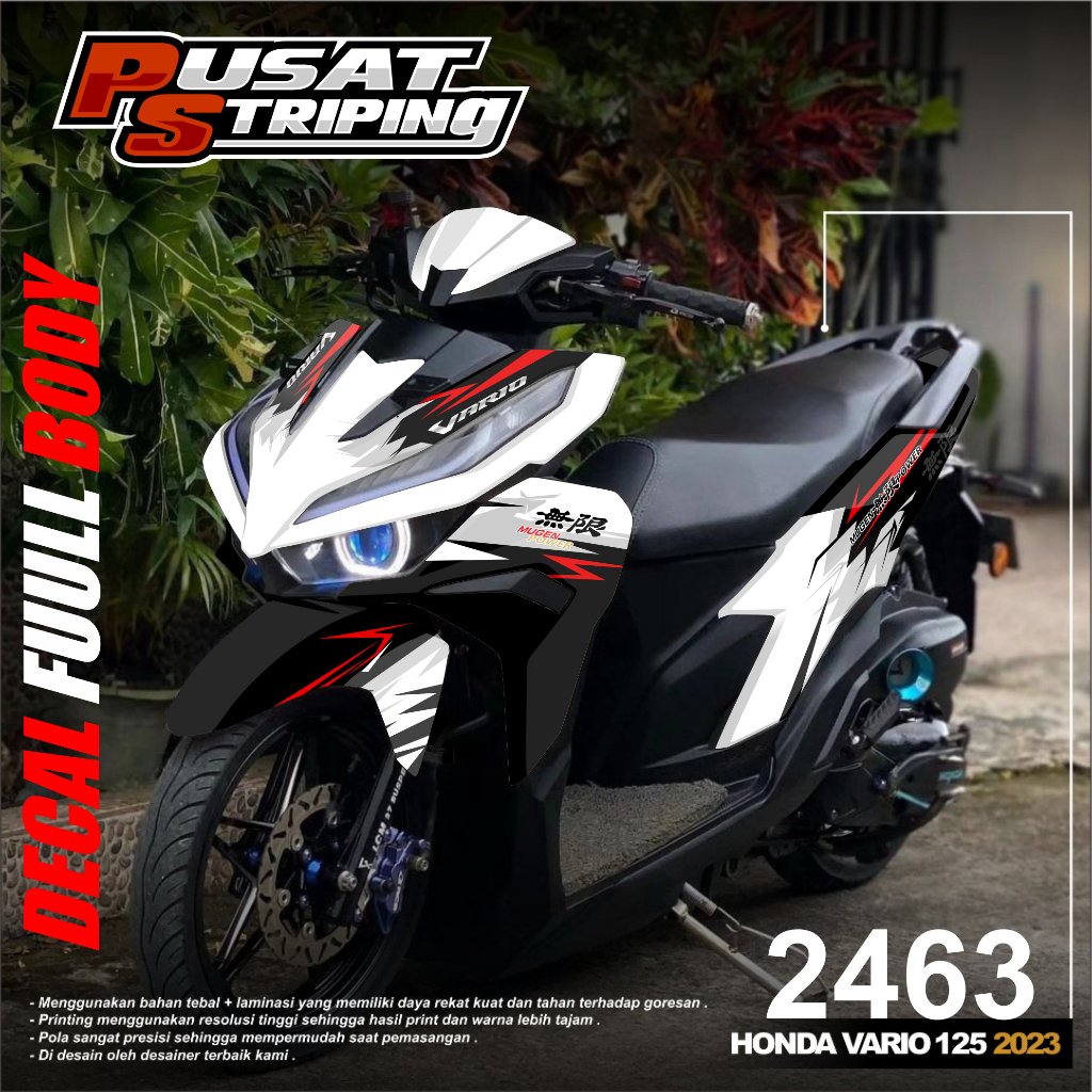 Decal Sticker Vario 125 New 2023 CBS FULL BODY -  Skotlet Motor Honda Vario 125 New Terbaru Desain