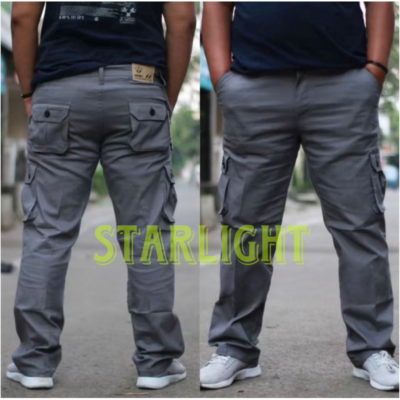 STARLIGHT - CELANA CARGO BIG SIZE 36-50/celana cargo big size pria/celana cargo panjang pria big siz