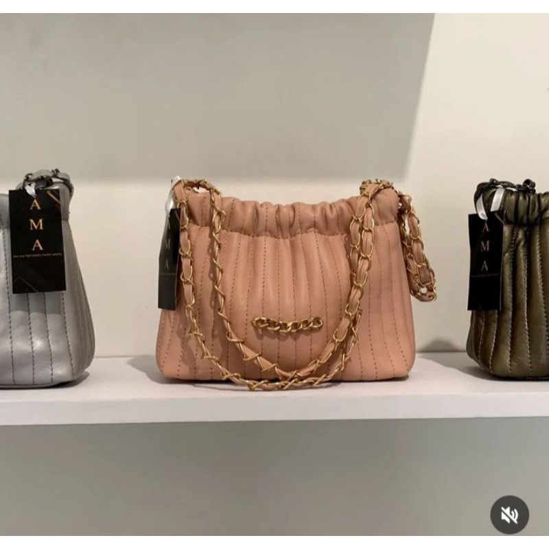 Hand bag wanita bahan kulit asli garut sling bag wanita premium