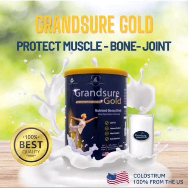 

Grandsure Gold 100℅ Asli Original Susu Import Amerika Mengatasi Persendian Tulang Dan Nyeri