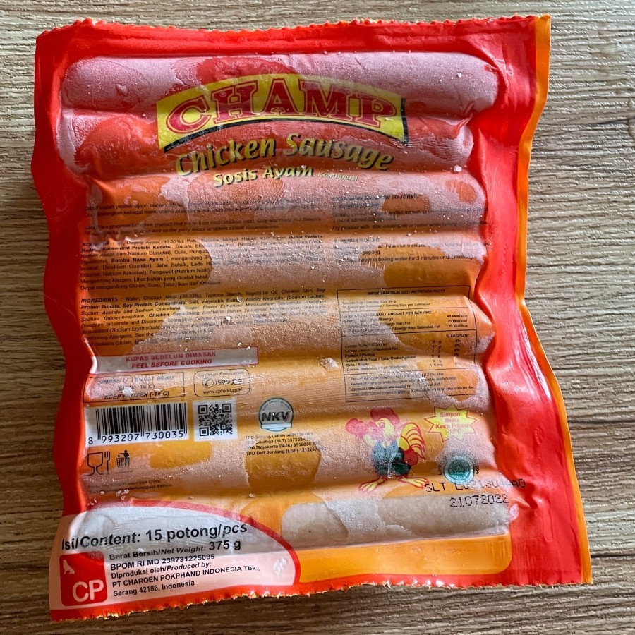 

Sosis Champ 375 Gram | Sosis Ayam