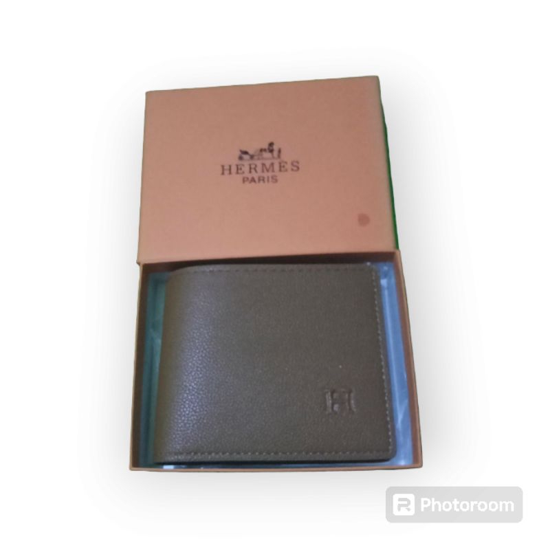 Hermes Paris Dompet Kulit Pria Dengan Free Box