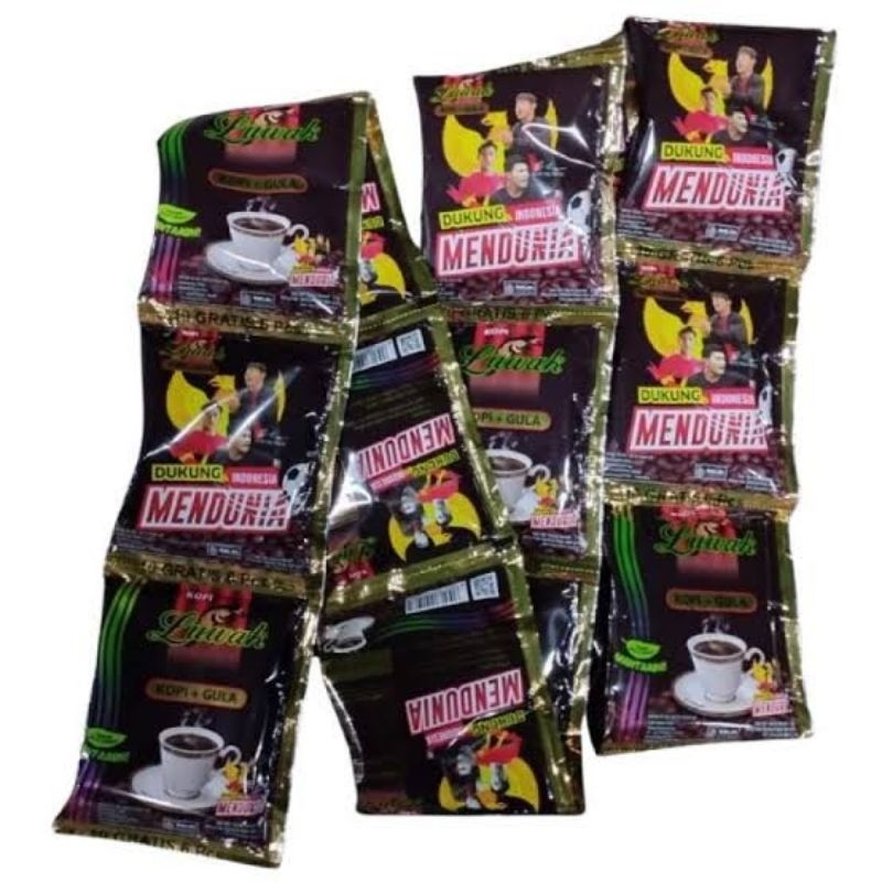 

kopi luwak hitam kopi gula renceng / renteng / sachet 25gr isi 10+5