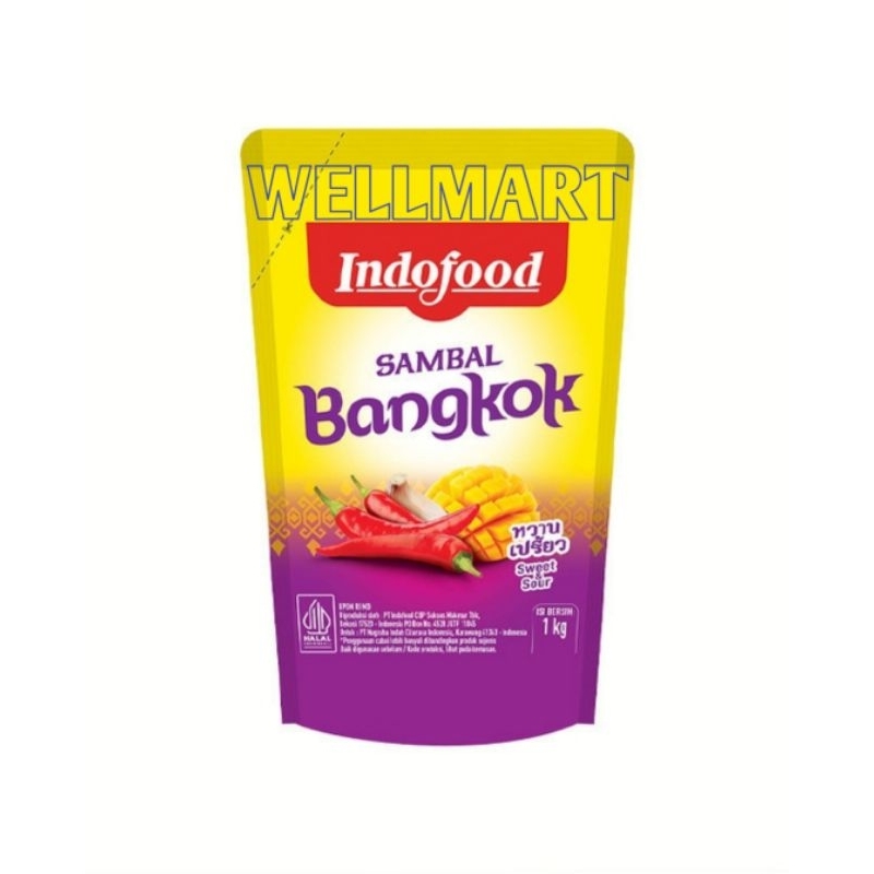 

Indofood Sambal Bangkok Pouch 1 Kg Sweet and Sour Sambal Asam Manis