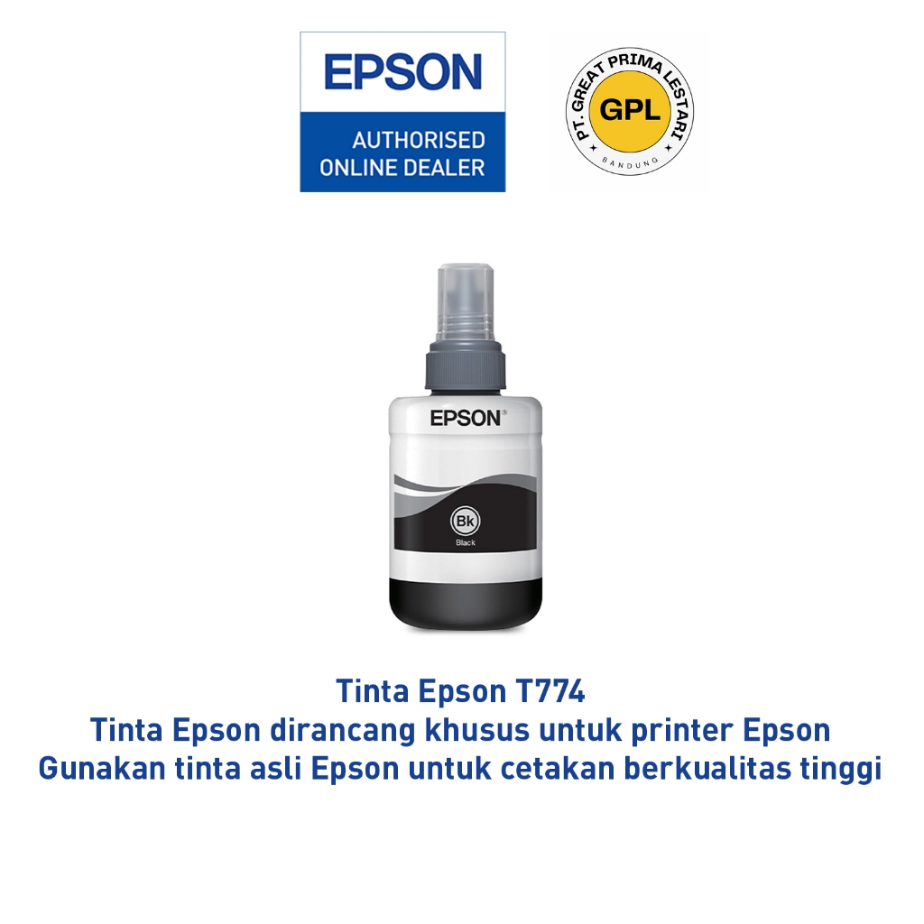 Tinta Epson 7741 T774 T-774 Black - Tinta Epson M100 M200