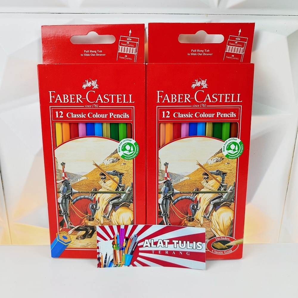 

Pensil Warna Faber Castel 12warna Panjang Classic Colour Pencil
