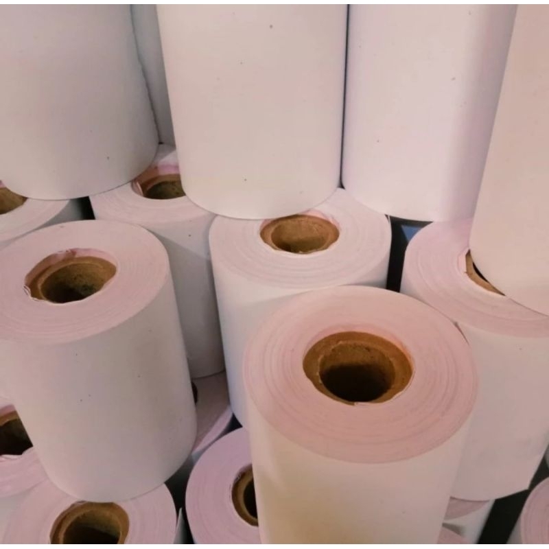 

kertas kasir NCR 2 ply putih merah 75x55mm