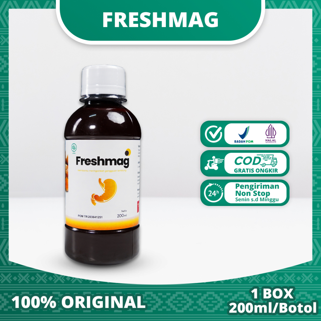 Freshmag Obat Lambung Herbal Sembuhkan Asam Lambung Maag dan Gerd Tanpa Efek Samping Ori 100% Asli