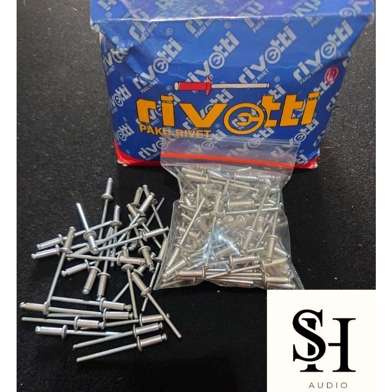 Paku rivet rivetti 435 paku keling riveti paku tembak riveti 100 pcs