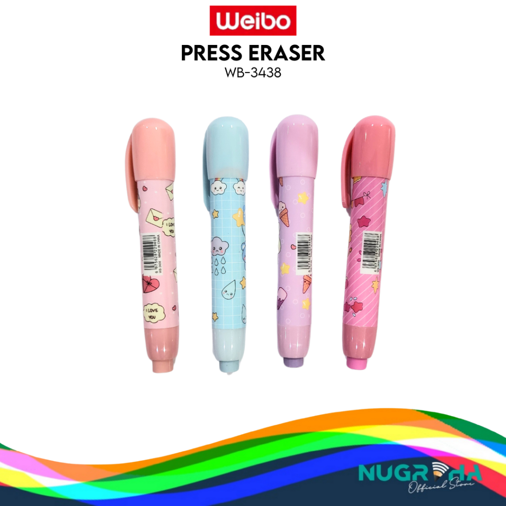 

WEIBO 3438 PENGHAPUS PENSIL MEKANIK PRESS ERASER CUTIE ZOO LUCU ANAK