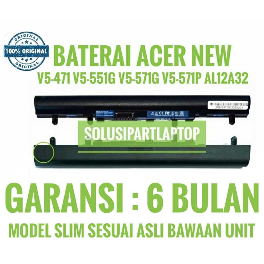 Baterai Laptop Acer Aspire E1-470 E1-470G E1-472 E1-472P V5-471 ORI