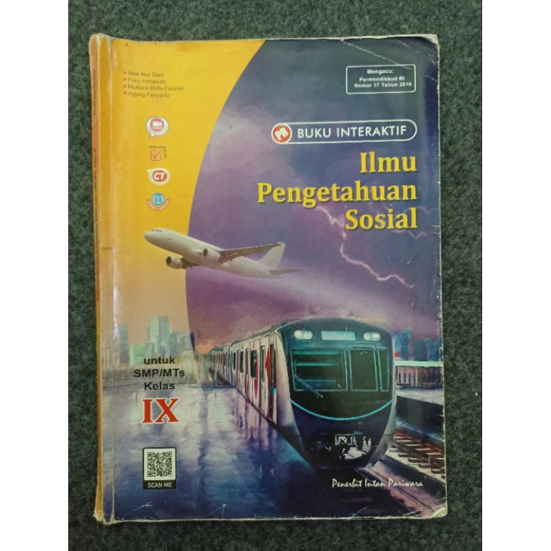 [preloved] Buku PR Interaktif Intan Pariwara IPS Ilmu Pengetahuan Sosial SMP Kelas IX 9 3