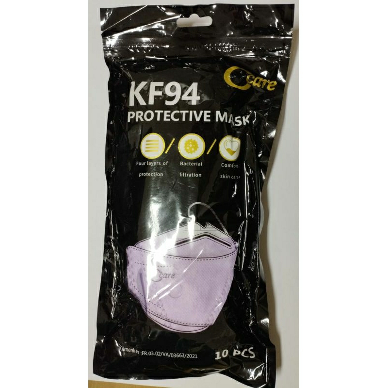 MASKER C CARE KF94 LILAC ISI 10