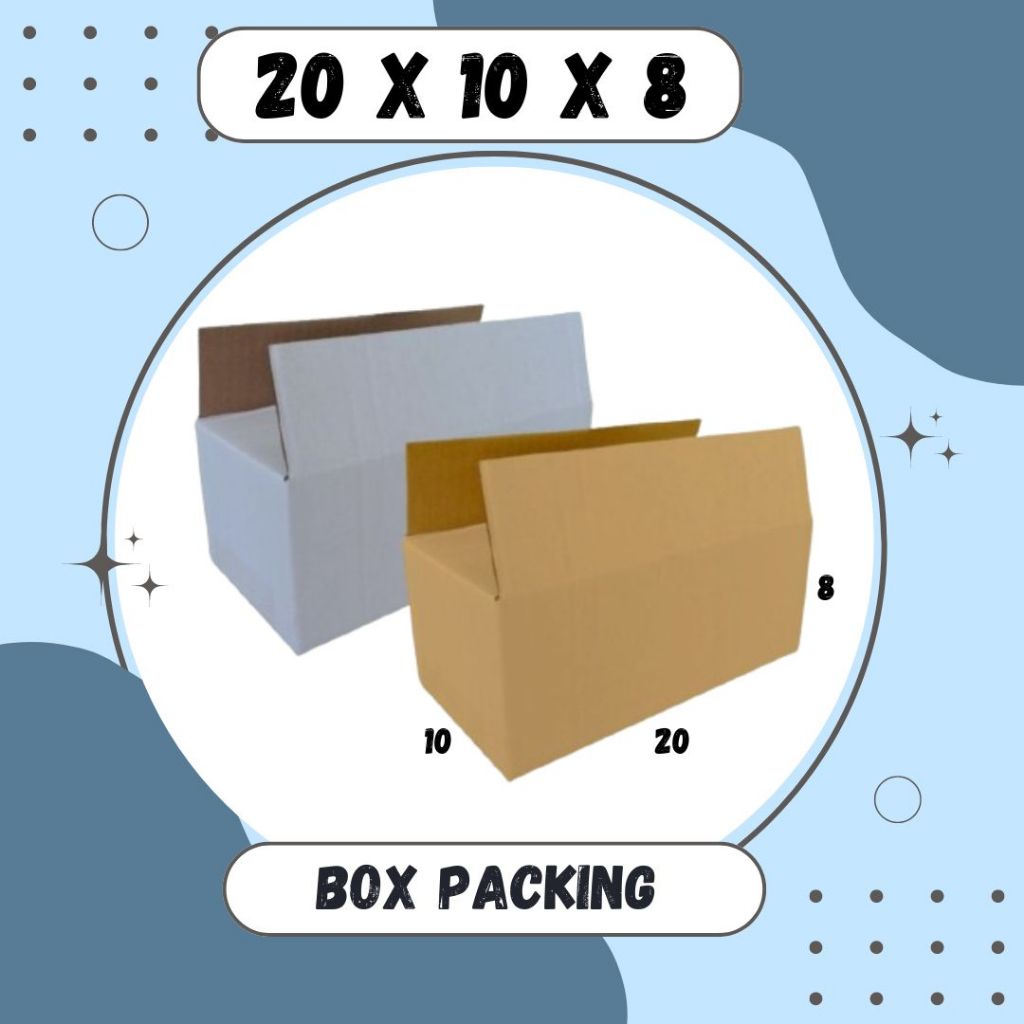 

Box Packing 20x10x8 Kardus A1 Olshop Karton Dus Kotak Kemasan Sparepart Assesoris