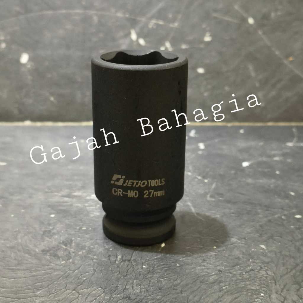 Mata sok impact panjang DR 1/2" 27mm Socket Kunci shock 27 MM Long