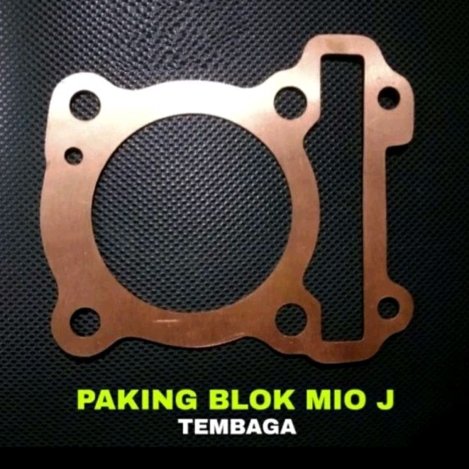 Paking blok tembaga Mio J handmade manual non press gasket perpak blok Mio j bahan tembaga