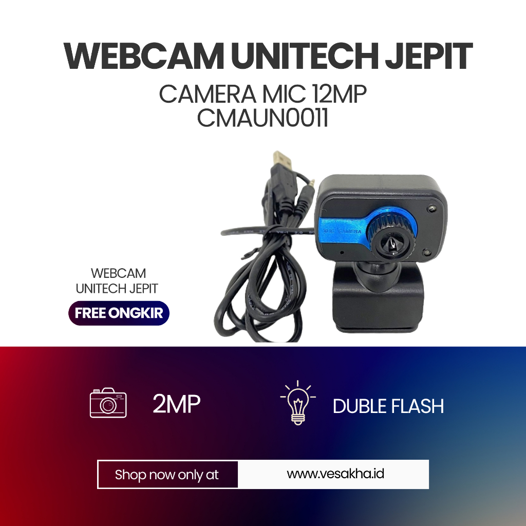 WEBCAM UNITECH JEPIT CAMERA MIC 12MP CMAUN0011