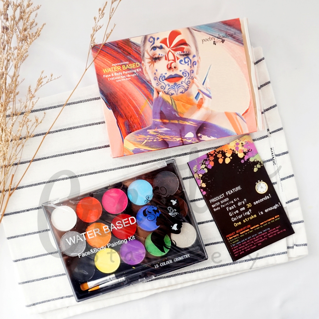 

GIORGIONE Face & Body Painting Waterbased Water Based 15 Warna Fc1502 Cat Muka Wajah Tubuh
