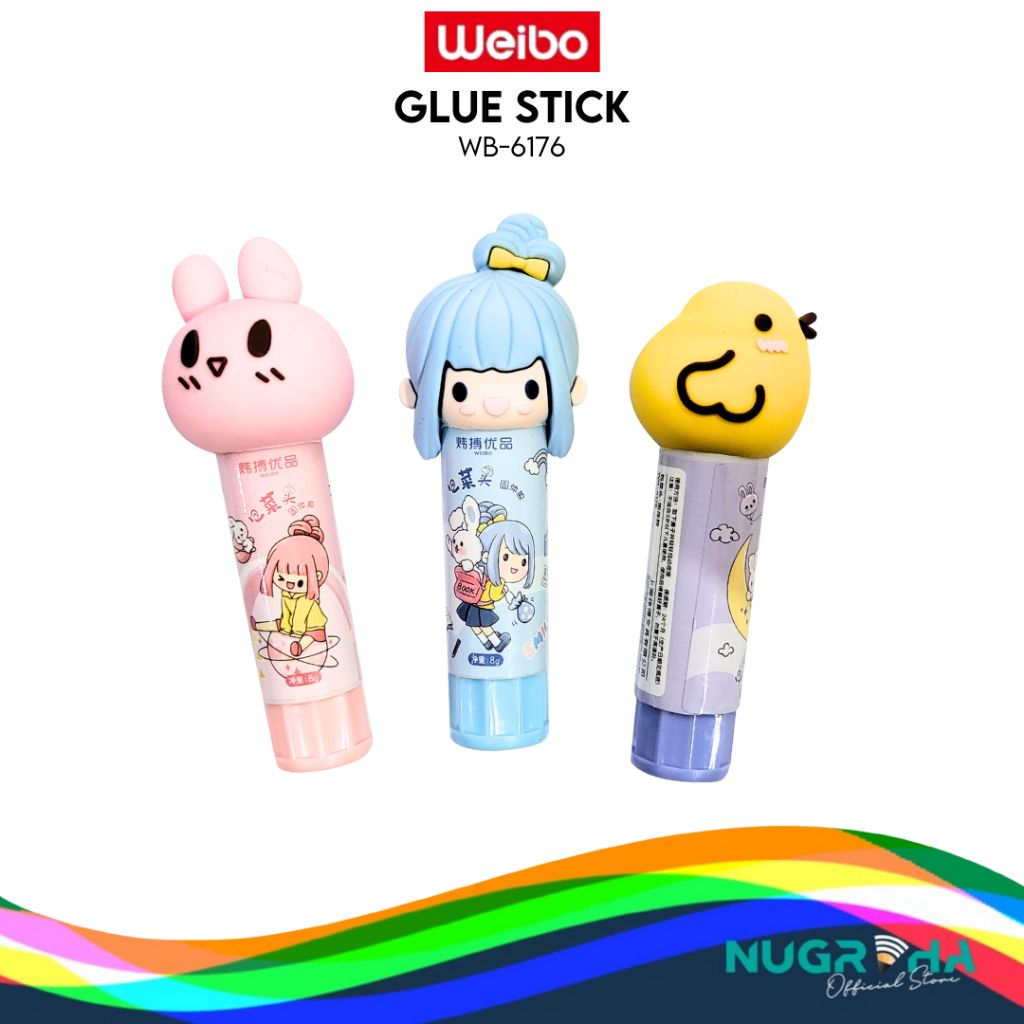 

WEIBO 6176 LEM STIK GLUE STICK 8GR KERING LEM KERTAS DAILY LIFE