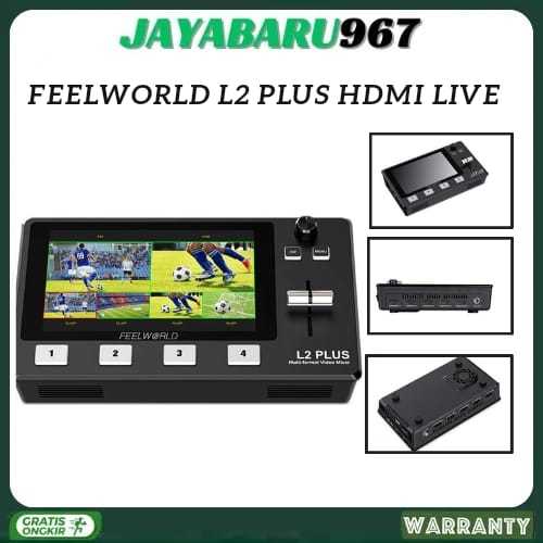 FEELWORLD L2 PLUS & FEELWORLD L4  HDMI Live Stream Switcher with Built-In 5.5" Monitor