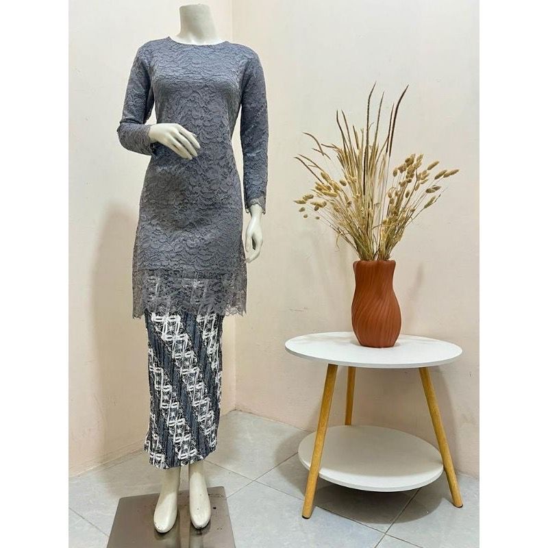 SETELAN KEBAYA TUNIK BRUKAT M-5XL KEBAYA LEBARAN MEWAH /SET KEBAYA RINJANI/ATASAN TUNIK JUMBO MODERN
