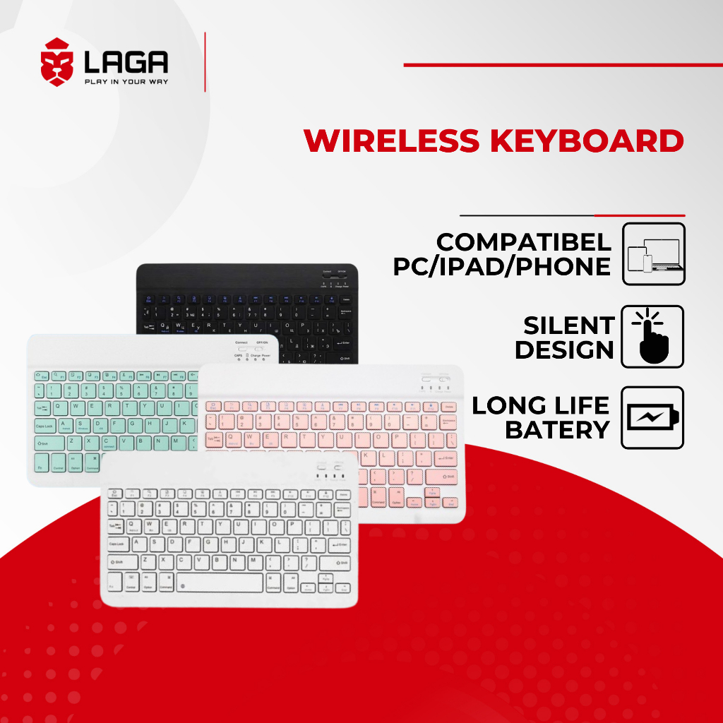 WIRELESS BLUETOOTH KEYBOARD MOUSE SET FOR IPAD HANDPHONE TABLET ANDROID KEYBOARD MINI