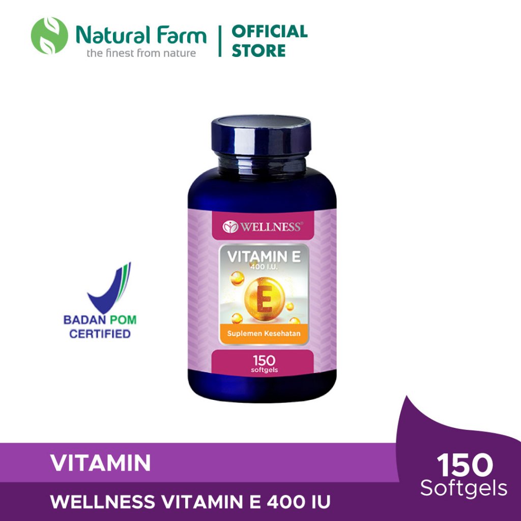 Wellness Natural Vitamin E 400 IU - 150 Softgels