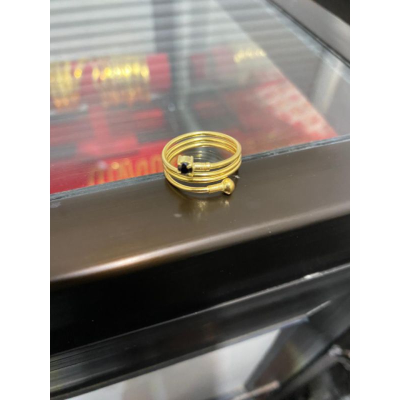 cincin perak lapis emas 22karat