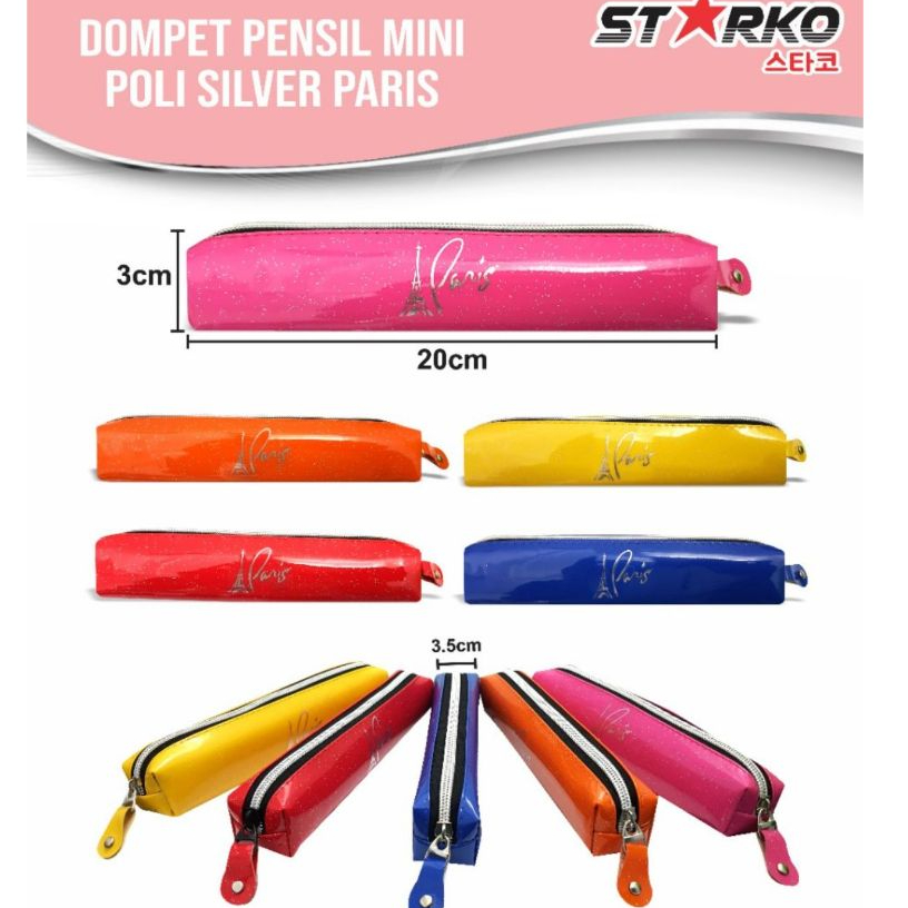 

Kotak Pensil Bahan Kain Kilat Silver Banyak Warna 20x3 cm