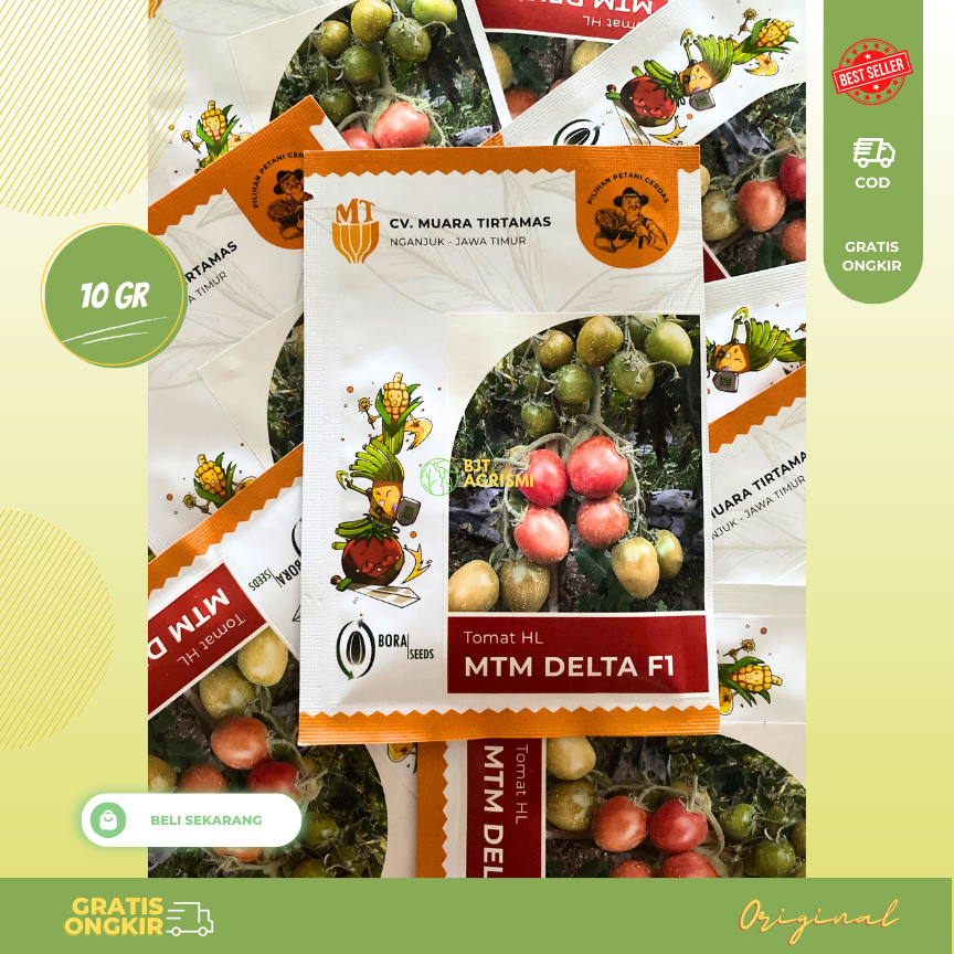 BENIH BIBIT TOMAT MTM DELTA F1 10 GRAM ORIGINAL PACK