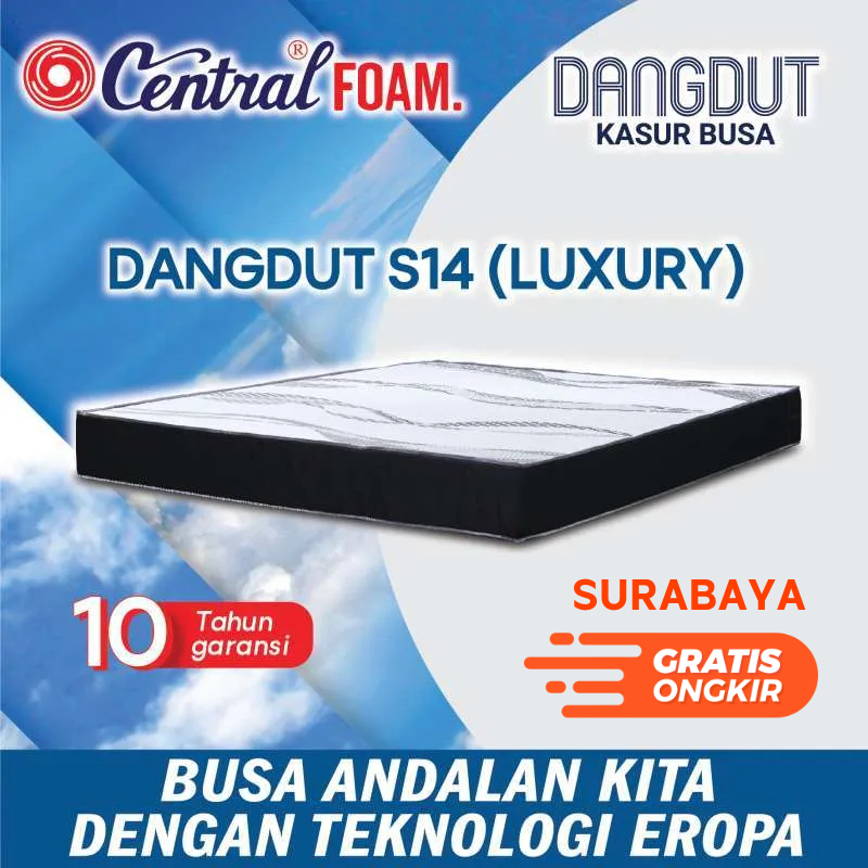 Central Kasur Busa Dangdut Luxury S14 | 90/100/120/140/160/180/200x200 | Matras Murah Tebal 14cm | S