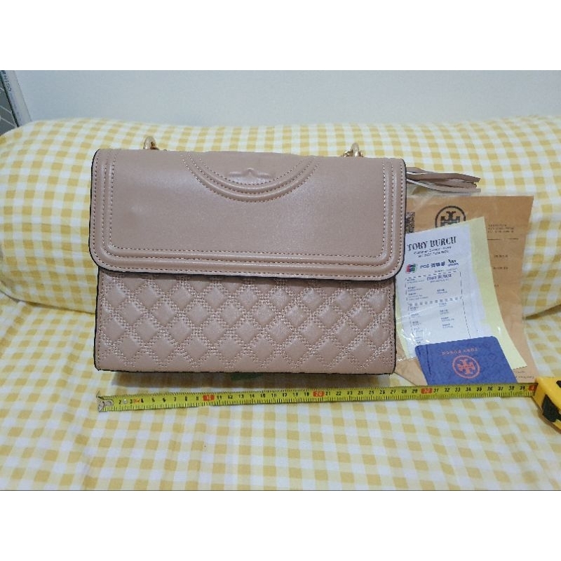 Shoulder Bag Sling Bag Khaki TB Tas Bahu Tory Tas Selempang Burch Coklat Muda