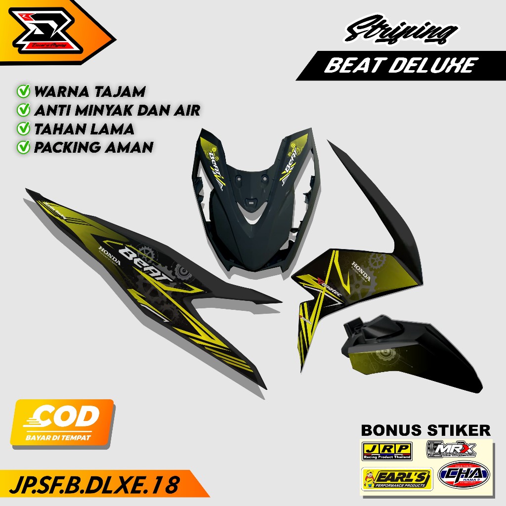 Stiker Beat Deluxe 2020 2021 2022 2023 Sticker Striping Beat Fi New Cbs Iss Street Racing JP 18