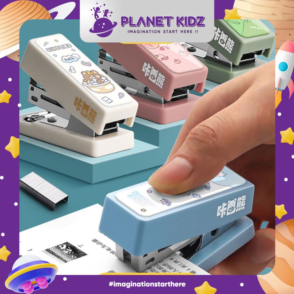 

PLANETKIDZ ATK10 STAPLER MINI PORTABEL MOTIF LUCU STAPLES KECIL LUCU IMUT